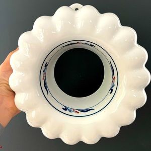 VTG Dansk Bistro Maribo Porcelain Jello Mold Pan Wall Hanging, Nils Refsgaard